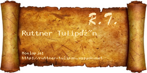 Ruttner Tulipán névjegykártya